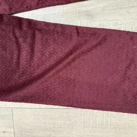 Adidas Originals Monogram Velour Track Trefoil Pants Shadow Red IX6735 Size XS
